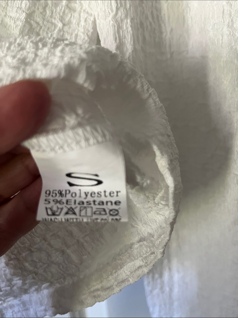 Textured White Button-Front Long Sleeve Shirt - Picture 2 of 5